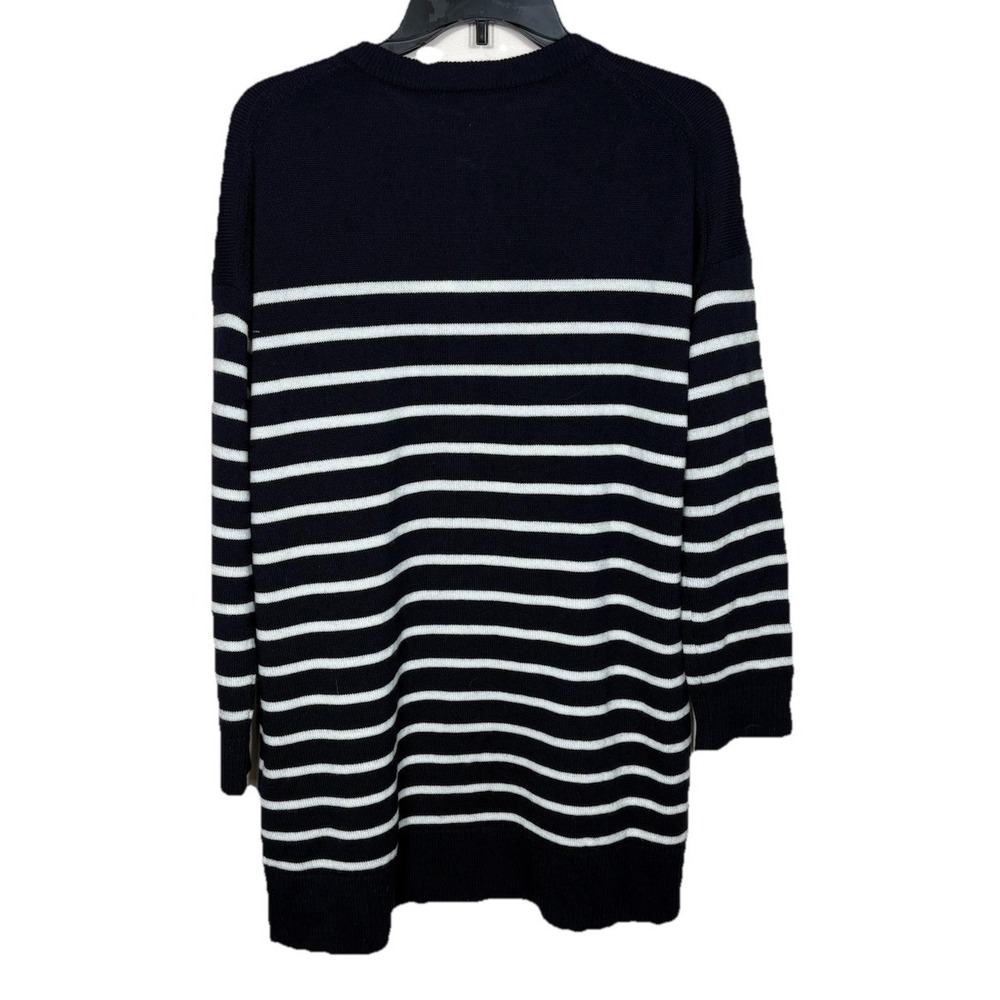 Sezane‎ Evelyn Merino Wool Navy Striped Sweater Dress Size Small NEW - Picture 7 of 7